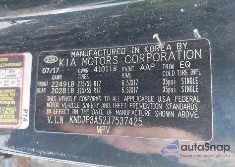 2018 Kia Soul + from USA, damaged, VIN KNDJP3A52J7537425